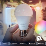 Kit 5 Lampadas Led Smart Inteligente Wi-fi 2.4 GHz Alexa google 10w RGB E27 110v/220v Cod: 290028177-5 Neo Avant