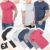 Kit 6 Camisetas Slim Fit Masculinas