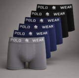 Kit 6 Cuecas Masculinas Boxer Microfibra Polo Wear Sortido