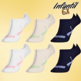 Kit 6 Pares Meia Infantil Puma Sapatilha Cano Curto Everyday Unissex Juvenil
