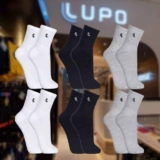 Kit 6 Pares Meia Lupo Cano Médio Masculina Atacado Original