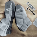 Kit 6 Pares Meias Masculina Lupo Cano Curto Algodão
