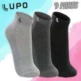 Kit 9 Pares Meia Lupo Soquete Sapatilha Invisível Algodão Unissex