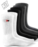 Kit 9 Pares Meias Cano Médio Algodão Sandrini Masculina