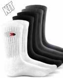 Kit 9 Pares Meias Cano Médio Algodão Sandrini Masculina