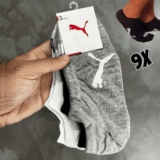 Kit 9 Pares Meias Puma Sapatilha Adulto Cano Baixo Original