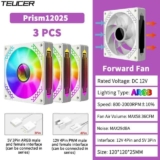 Kit 9x Fans Teucer Prism ARGB White
