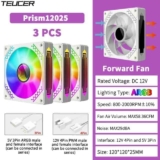 Kit 9x Fans Teucer Prism ARGB White