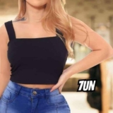Kit Atacado Revenda 7 Croppeds Top Blusinha Cores Sortidas