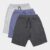 Kit Bermuda Básicos 3 Peças Masculina – Preto e Cinza