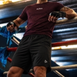 Kit Bermuda Lobo+camiseta Dry Fitness Academia Alpha