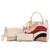Kit Bolsa Castelo Marfin Detalhes Colorida +Bolsa Bau + carteira