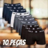 Kit C/ 10 Cuecas Boxer Polo Wear Microfibra