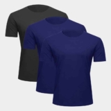 Kit Camiseta Hering Slim Masculina 3 Peças