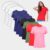 Kit Camisetas Volare Básicas Lisas Com 10 Peças Femininas – Colorido
