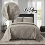 Kit Cobre Leito Colcha Cama Queen 240×260 Dupla Face Jogo