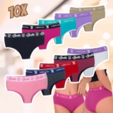 Kit com 10 Calcinhas Caribe Algodão Penteado