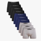 Kit Com 10 Cueca Boxer Algodão Sem Costura Confortável Zorba