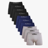 Kit Com 10 Cueca Boxer Algodão Sem Costura Confortável Zorba
