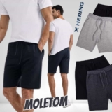 Kit Com 2 Bermudas Básicas Masculinas Em Moletom Hering