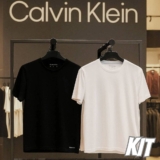 Kit Com 2 Camisetas Masculina Crew-neck Calvin Klein