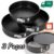 Kit com 3 Formas Fundo Removível Anti Aderente Bolo Kit 3 Assadeiras