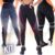 Kit com 3 Leggings Mescla Sublimadas Cintura Alta Suplex