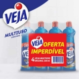 Kit com 4 Limpadores Veja Gold Multiuso Original 500ml, Veja, Azul