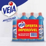 Kit com 4 Limpadores Veja Gold Multiuso Original 500ml, Veja, Azul