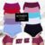 kit com 5 calcinhas boxer sensitiv sem costura corte laser cueca feminina