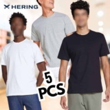 Kit Com 5 Camisetas Masculinas Básicas