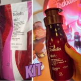 Kit Creme Nutritivo para o Corpo Tododia Cereja Negra e Praliné com Refil 2 un de 400 ml