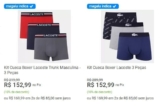 Kit Cueca Boxer Lacoste 3 Peças