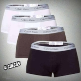 Kit De 4 Cuecas Masculinas Low Rise Trunk Calvin Klein