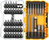 Kit de chaves de fenda DEWALT DW2166, com estojo, cinza/prata, 45 peças