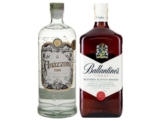 Kit Gin Amázzoni Tradicional 750ml + Whisky – Ballantines Finest Blended Escocês 1L