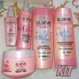 Kit Glycolic Gloss Shampoo+Condicionador+Acidificante+Creme de Tratamento+Sérum