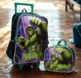 Kit Mochila e Lancheira Avengers Hulk Luxcel