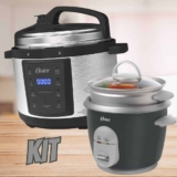 Kit Panela de Pressão e Panela Elétrica de Arroz Oster – 127V