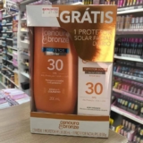 Kit Protetor Solar Cenoura e Bronze Corpo FPS 30 200ml + Facial FPS 30 50g, Cor: Branco