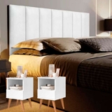 Kit Quarto 2 Mesas De Cabeceira Retrô Pix e 1 Cabeceira Para Cama Queen 1,60 – DULLAR MÓVEIS