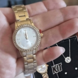 Kit Relógio Dumont Feminino Dourado – Du2035moj/k4k Fundo Prata