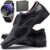 Kit Sapato Social Com Relógio Cinto Carteira Verniz Com Cadarço ZARU R807DB