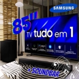 Kit Smart Big Tv 85” Crystal Uhd 4k 85du8000 2024 + Soundbar Hw-b550/zd