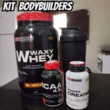 Kit Whey Protein Bodybuilders 2kg + Bcaa + Creatina + Shaker