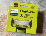Lâminas de Reposição Originais Philips OneBlade QP630/51 Aço Inoxidável Para Raspar, Aparar e Contornar – Pacote com 3