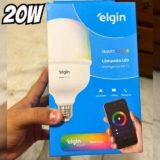 Lâmpada Inteligente Alta Potência 20W Elgin Color RGB Wifi Compatível com Alexa e Google Home