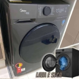 Lava e Seca Midea 11Kg Smart Wi-Fi HealthGuard – 14 Programas Titanium 200D110WB/GK-01