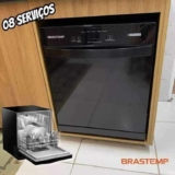 Lava Louças Brastemp 8 Serviços Preta – Blf08ae Cor Preto 110V