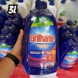 Lava Roupas Líquido Brilhante Limpeza Total 3L